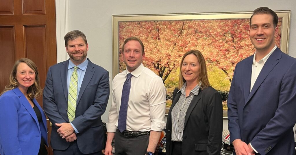 Snyder Manufacturing employees with government officials at Advocacy Days in Washington DC